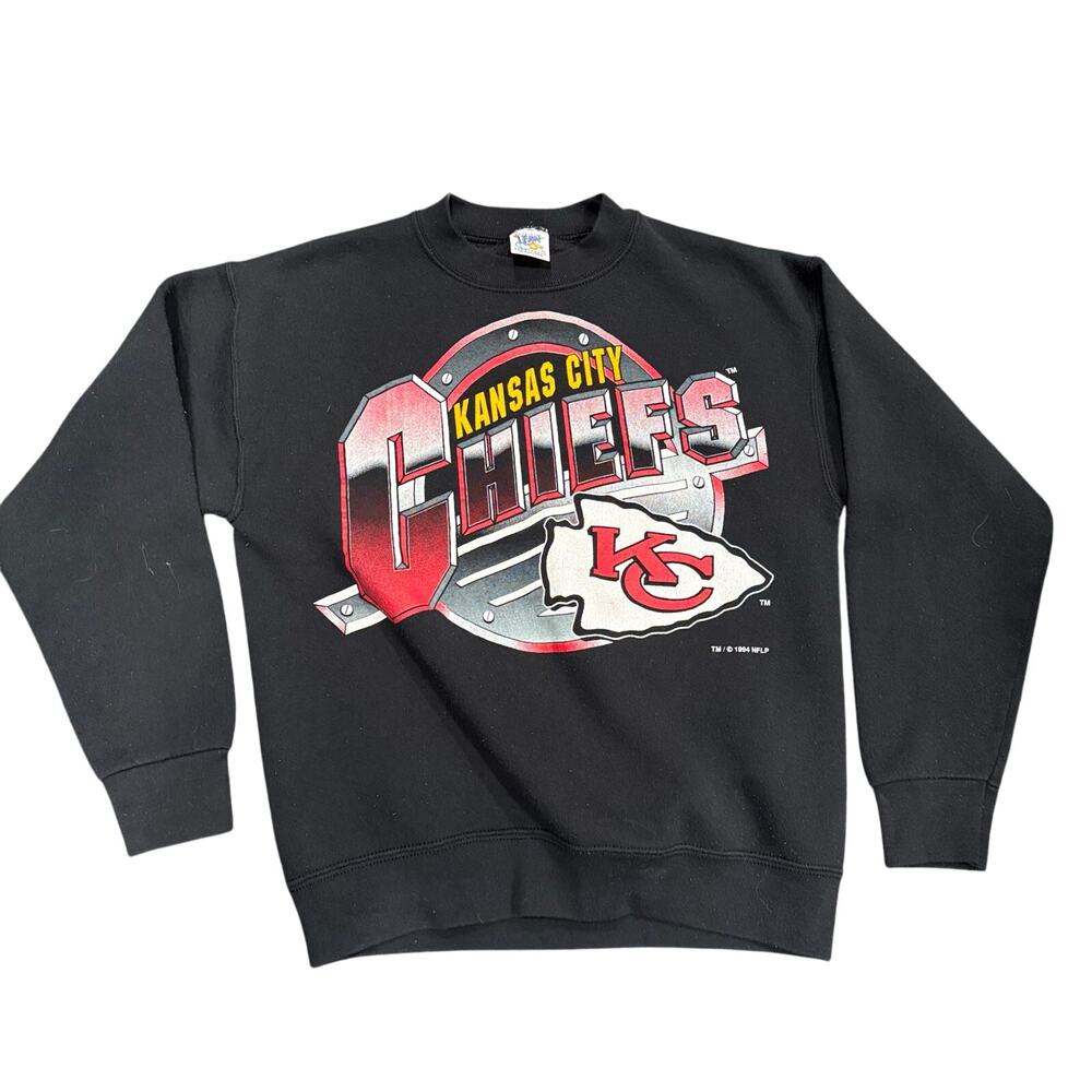 Vintage Official Fan Sportswear Kansas City Chiefs Sweatshirt Black Size M - USA